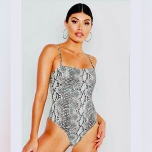 New- Snakeprint Bodysuit